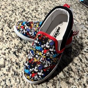 Disney Red and Blue Sneakers Mickey Mouse Slip-On Kids 13/1